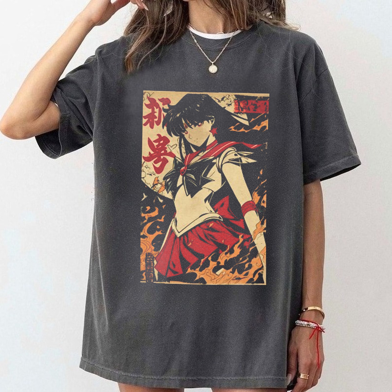 Women'S Fashion From The 90S - T-Shirt Sailor Moon Stile Retrò Anni