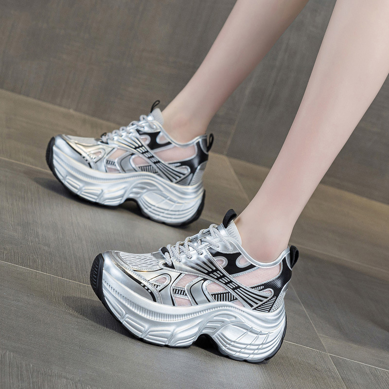 Sneakers Fashion Women - Sneakers con Piattaforma Nascosta per Aumentare