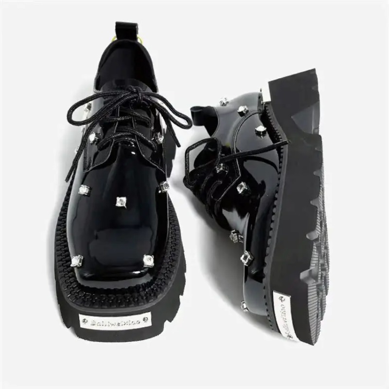 Sneakers Fashion Women - Mocassini da donna Piattaforma di cristallo