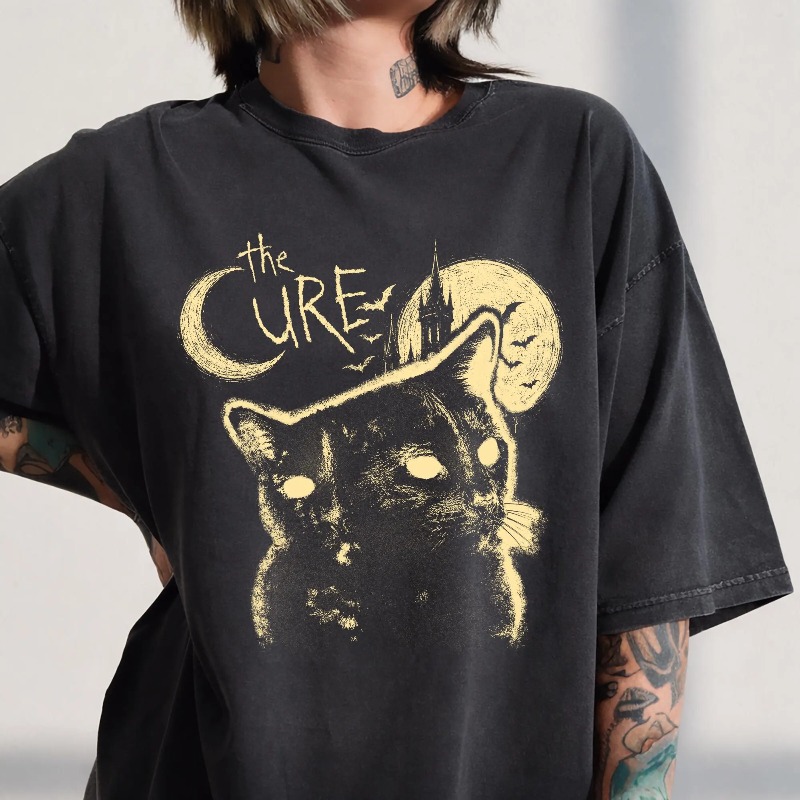 Women'S Fashion From The 90S - T-shirt The Cure Band con motivo