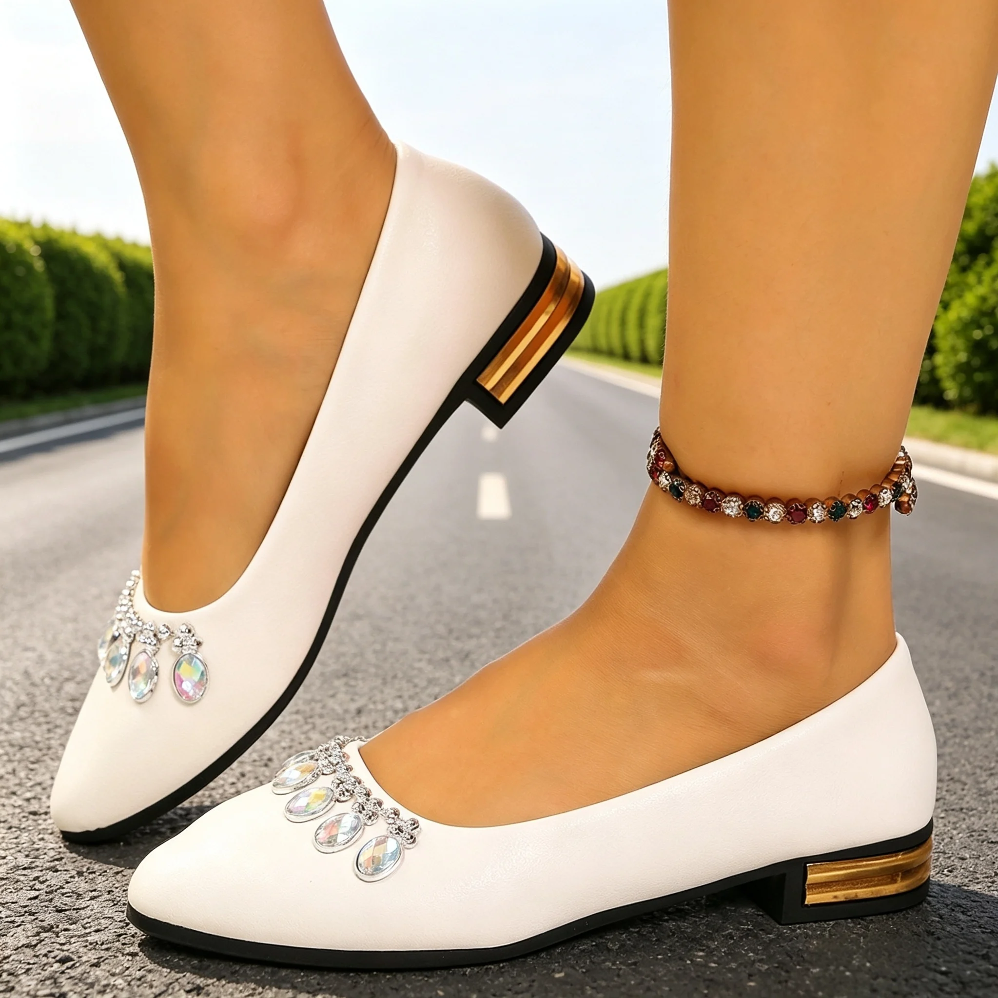 Sneakers Fashion Women - Scarpe Basse da Donna a Punta,