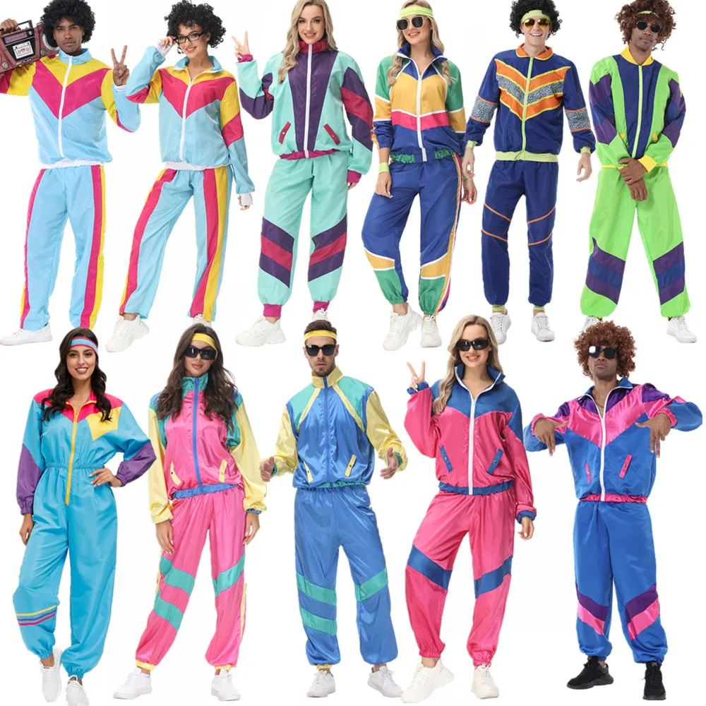 Women'S Fashion From The 80S - Coppie Costumi Hippie per Donna Uomo
