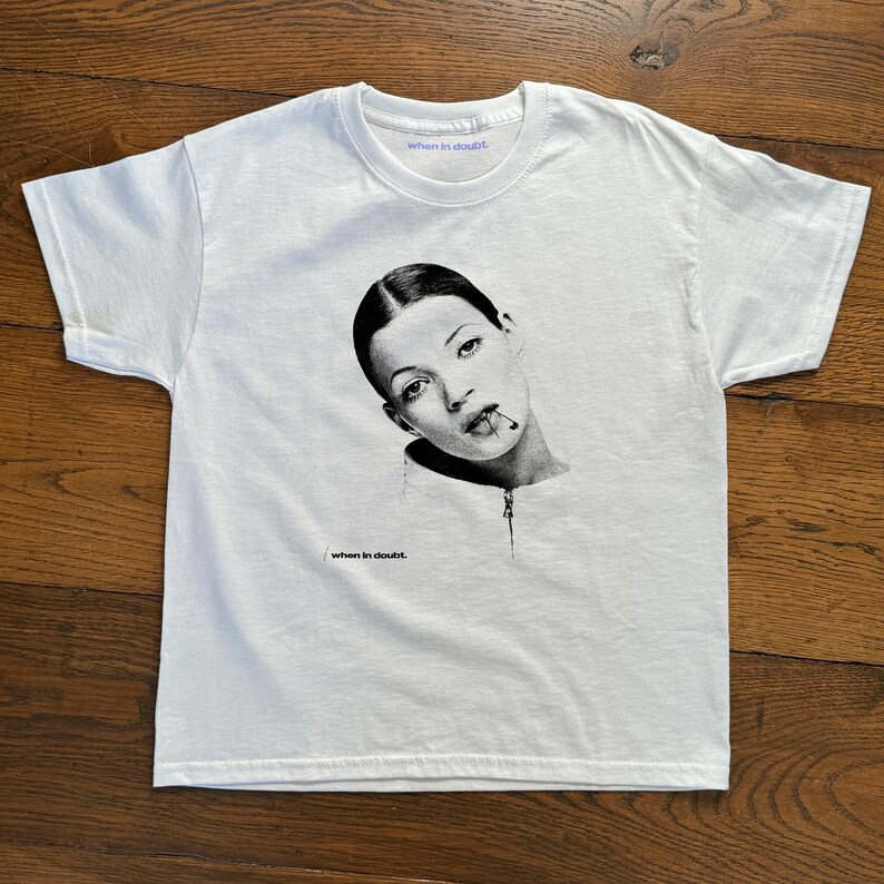 Women'S Fashion From The 90S - T-shirt grafica Kate Moss da donna