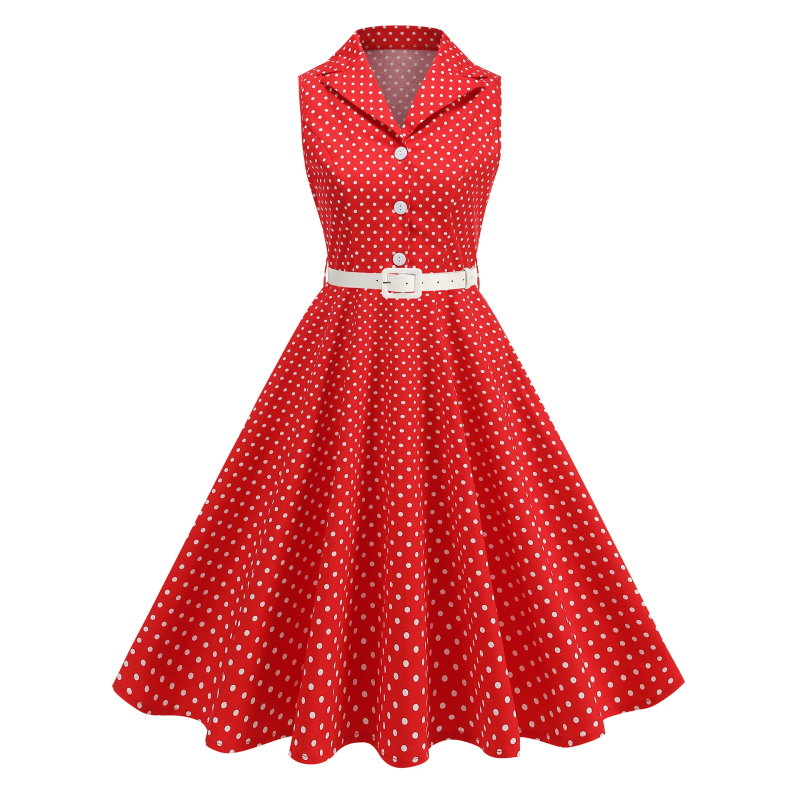 Women'S Fashion In The 1950S - Abito estivo senza maniche con temperamento