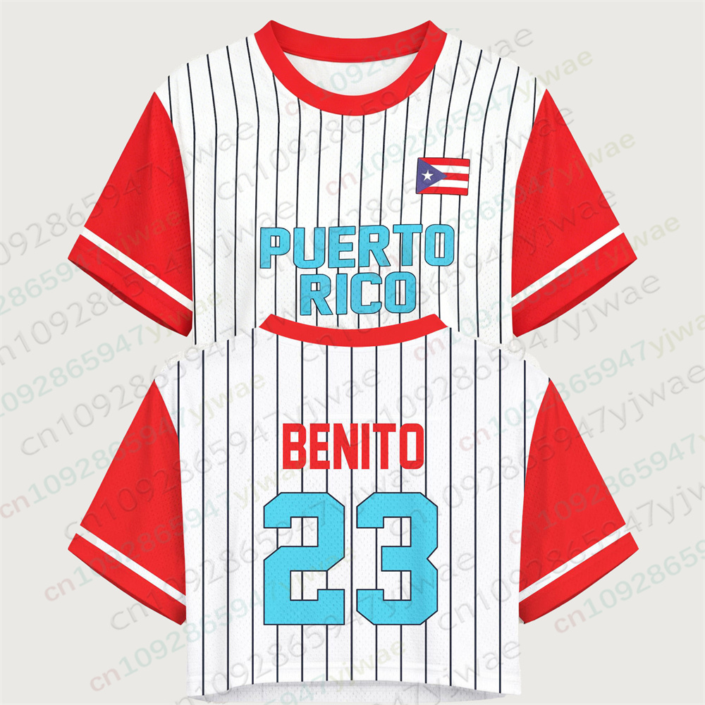 Maglietta Crop Top Porto Rico, - Women'S Fashion Rugby Top recensione e prezzo