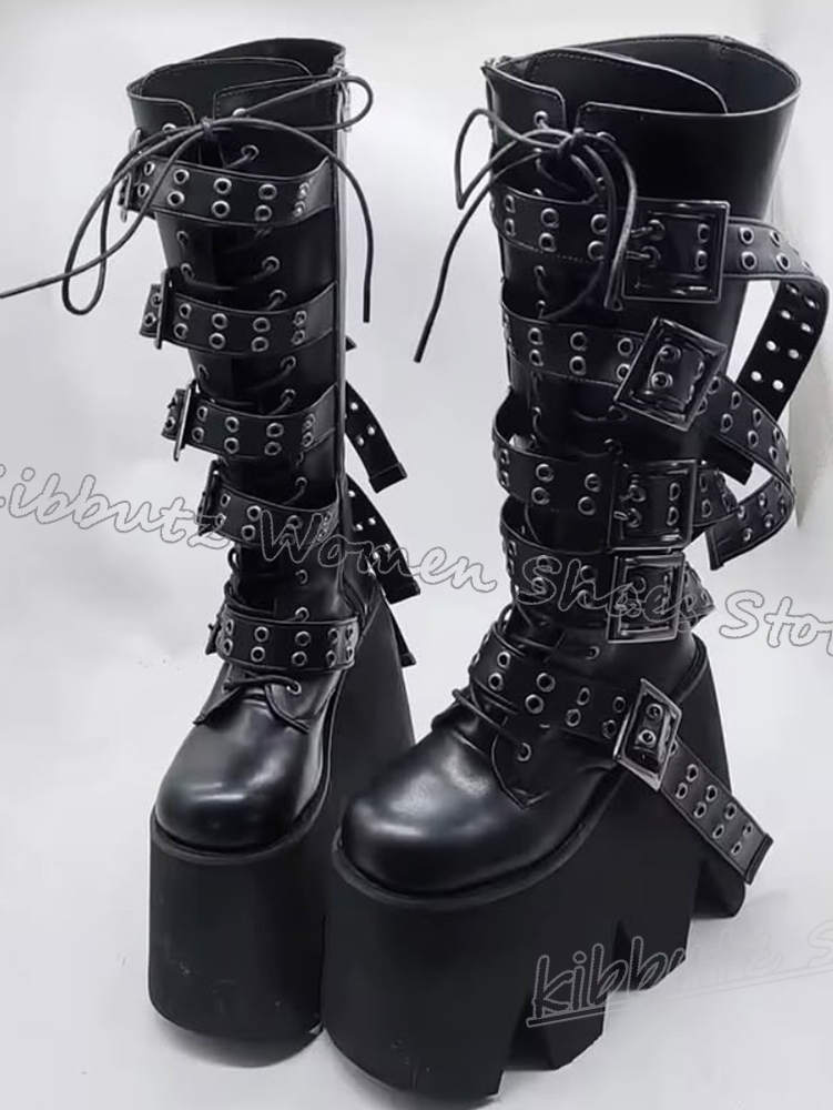 Stivali alti al ginocchio con  - Women'S Fashion Leather Boots recensione e prezzo