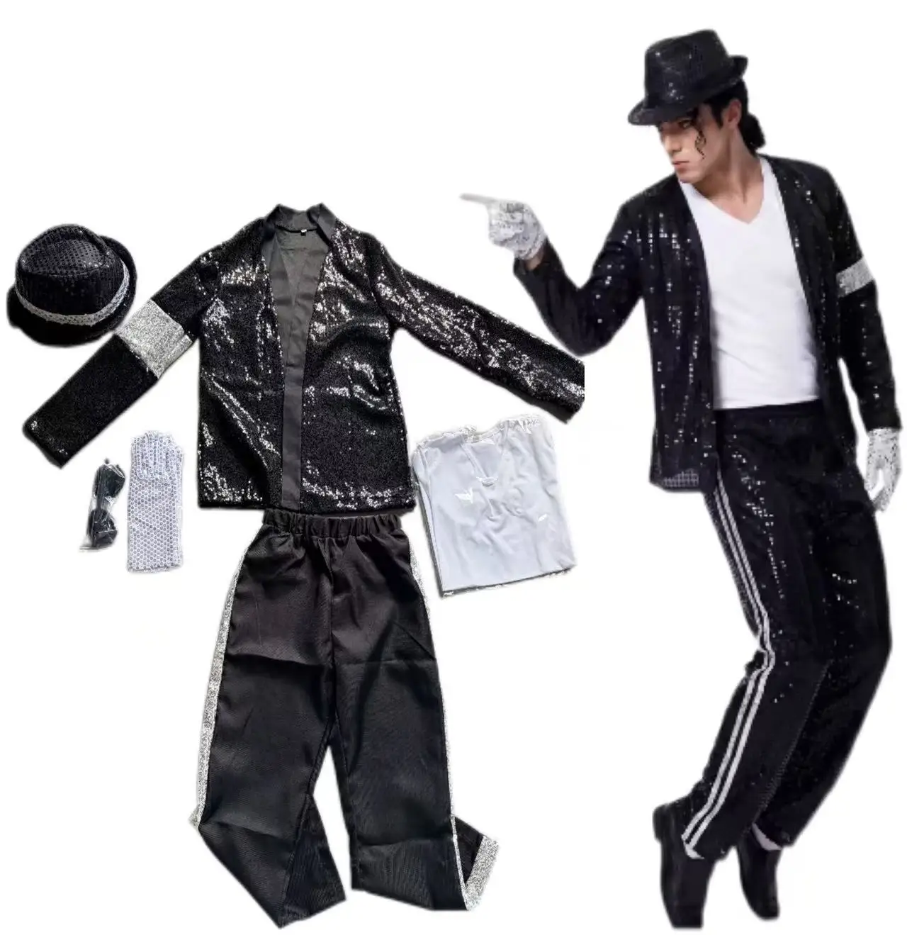 Costume da Michael Jackson per - Women'S Fashion From The 80S recensione e prezzo