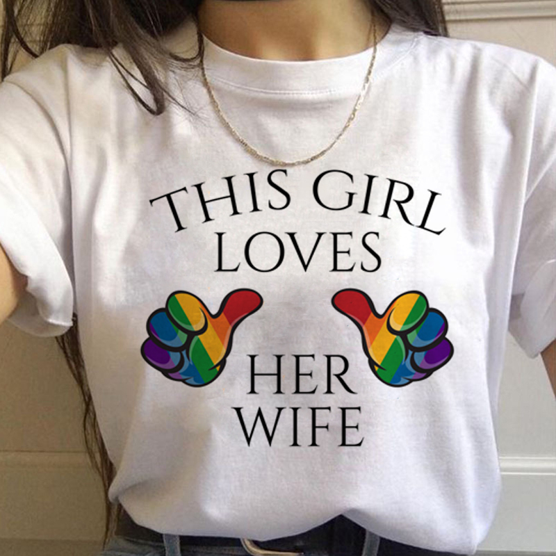 Lgbt Arcobaleno Harajuku T Shi - Women'S Fashion From The 90S recensione e prezzo