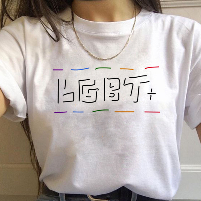 Lgbt Arcobaleno Harajuku T Shi - Women'S Fashion From The 90S recensione e prezzo