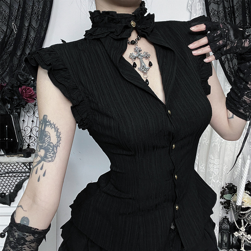 Camicie e Bluse Donna Goth Dar - Women'S Fashion From The 90S recensione e prezzo