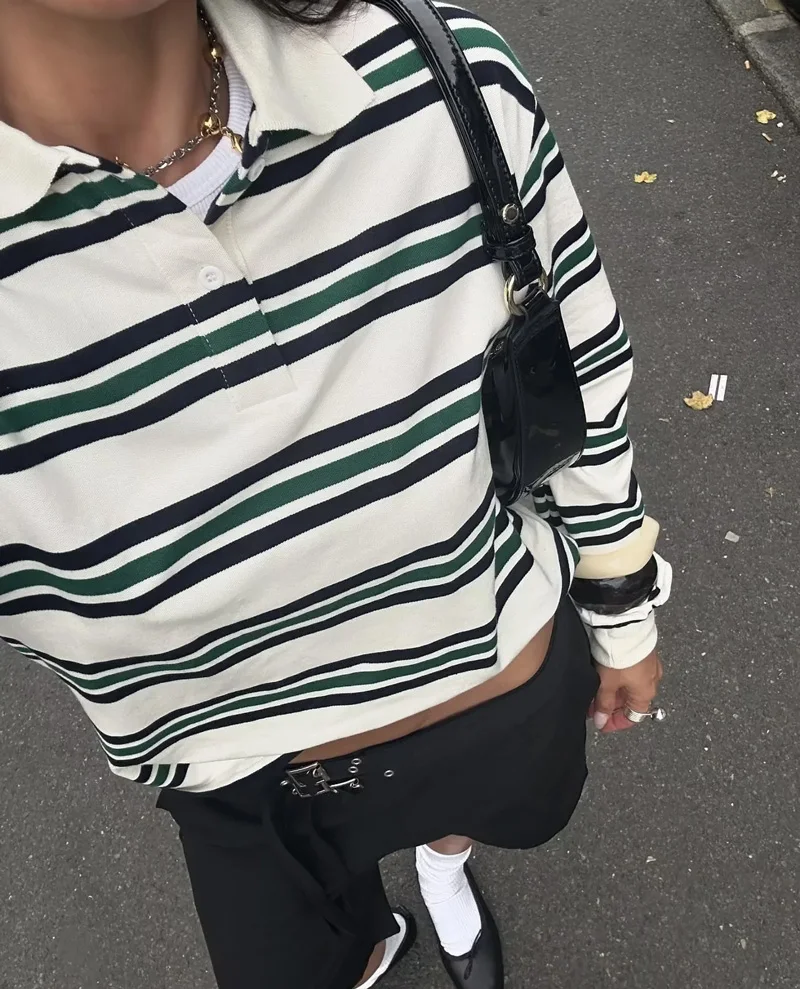 Polo da rugby rilassata a righ - Women'S Fashion Rugby Top recensione e prezzo