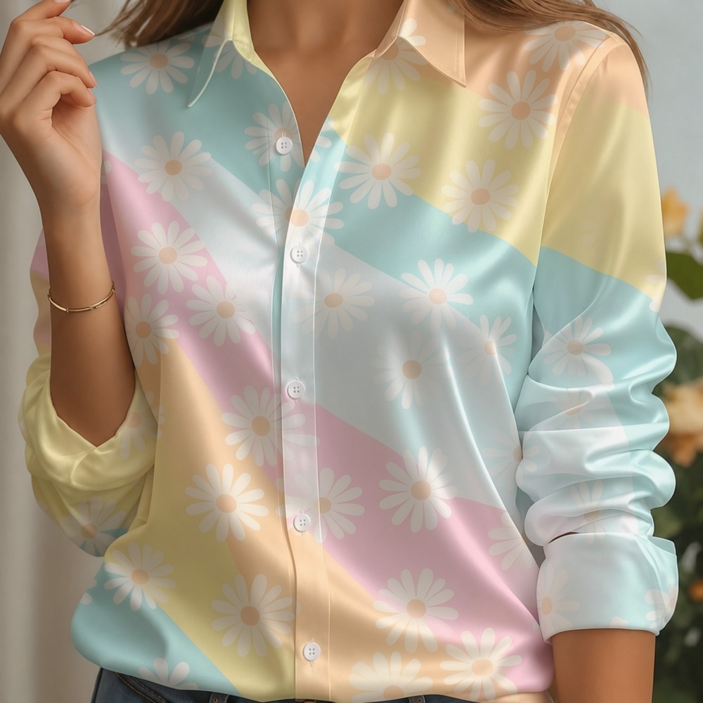 Camicia da donna in raso con c - Women Fashion Outfits recensione e prezzo