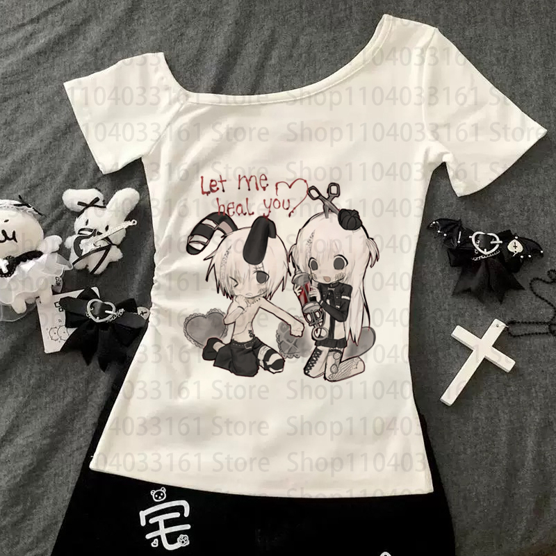 T-shirt Anime Girl Y2k, Maglie - Women'S Fashion From The 90S recensione e prezzo