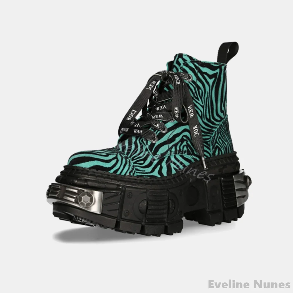 Stivali punk con stampa leopar - Women'S Fashion Leather Boots recensione e prezzo