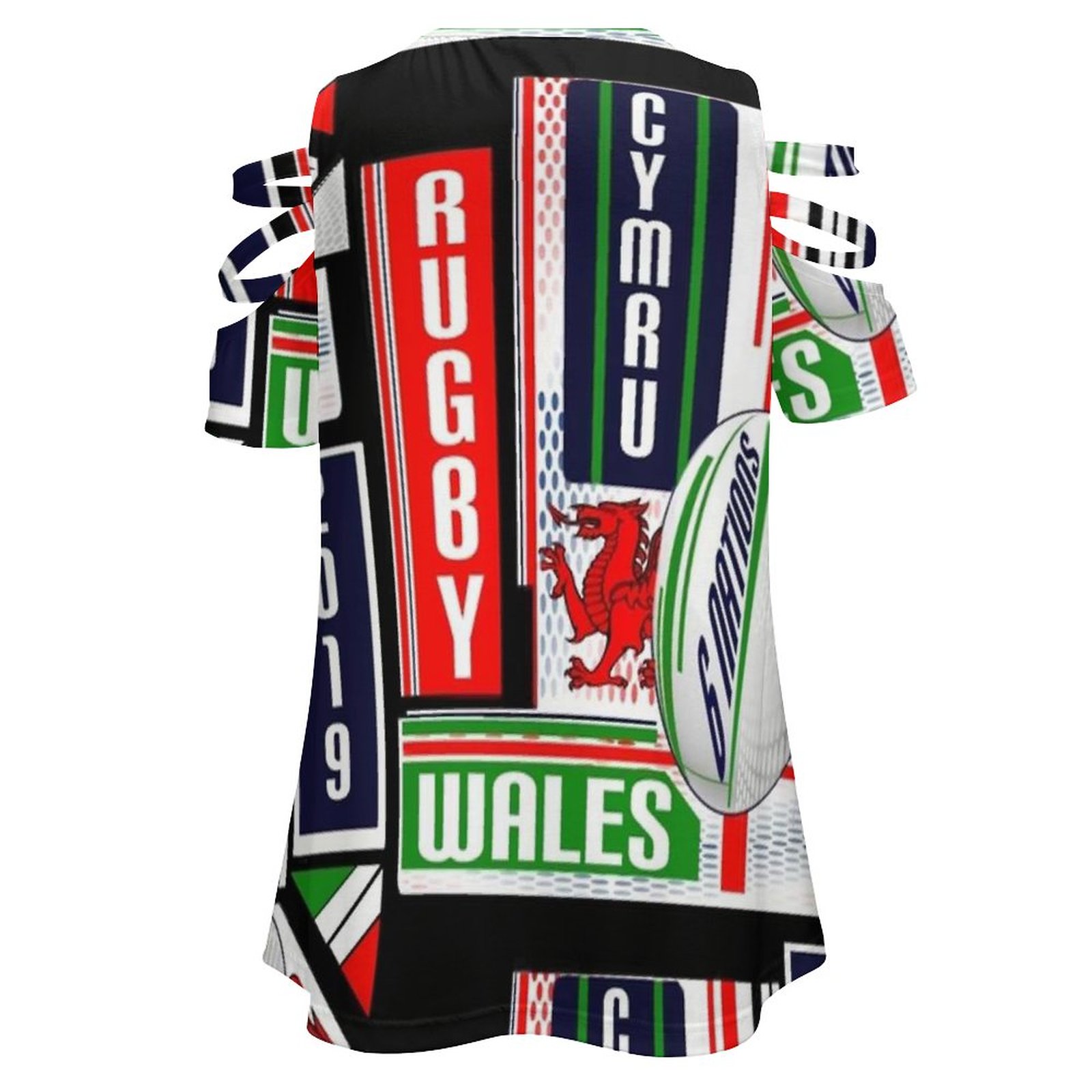 Cymru Welsh Wales Rugby Team D - Women'S Fashion Rugby Top recensione e prezzo