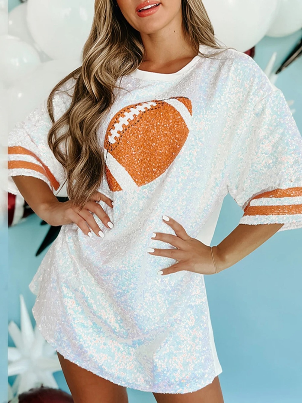 T-shirt lunghe con paillettes  - Women'S Fashion Rugby Top recensione e prezzo