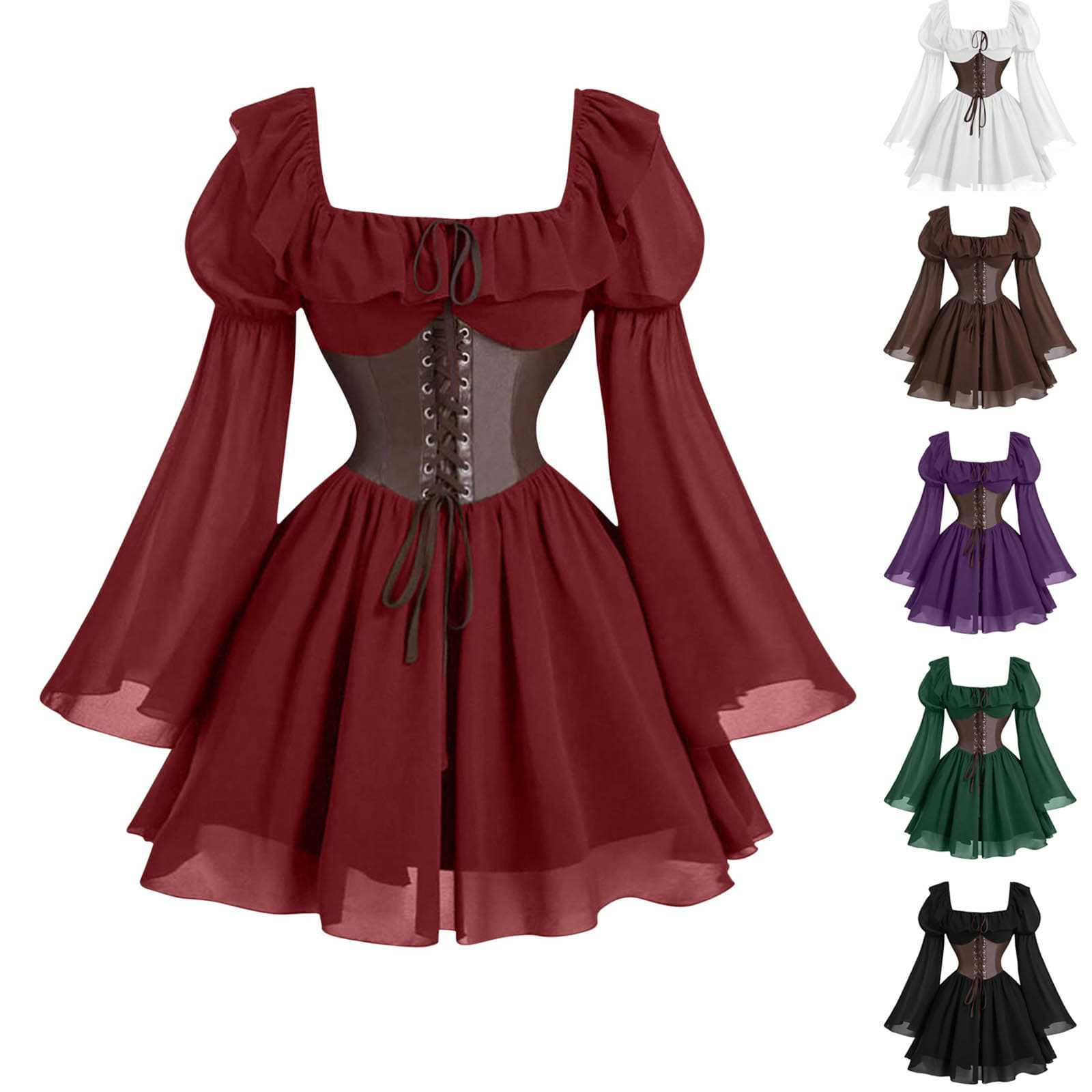 Abito medievale rinascimentale - Women'S Fashion Victorian recensione e prezzo