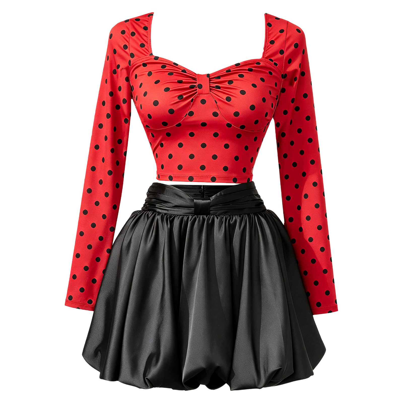 Top corto a maniche lunghe a p - Women Fashion Outfits recensione e prezzo