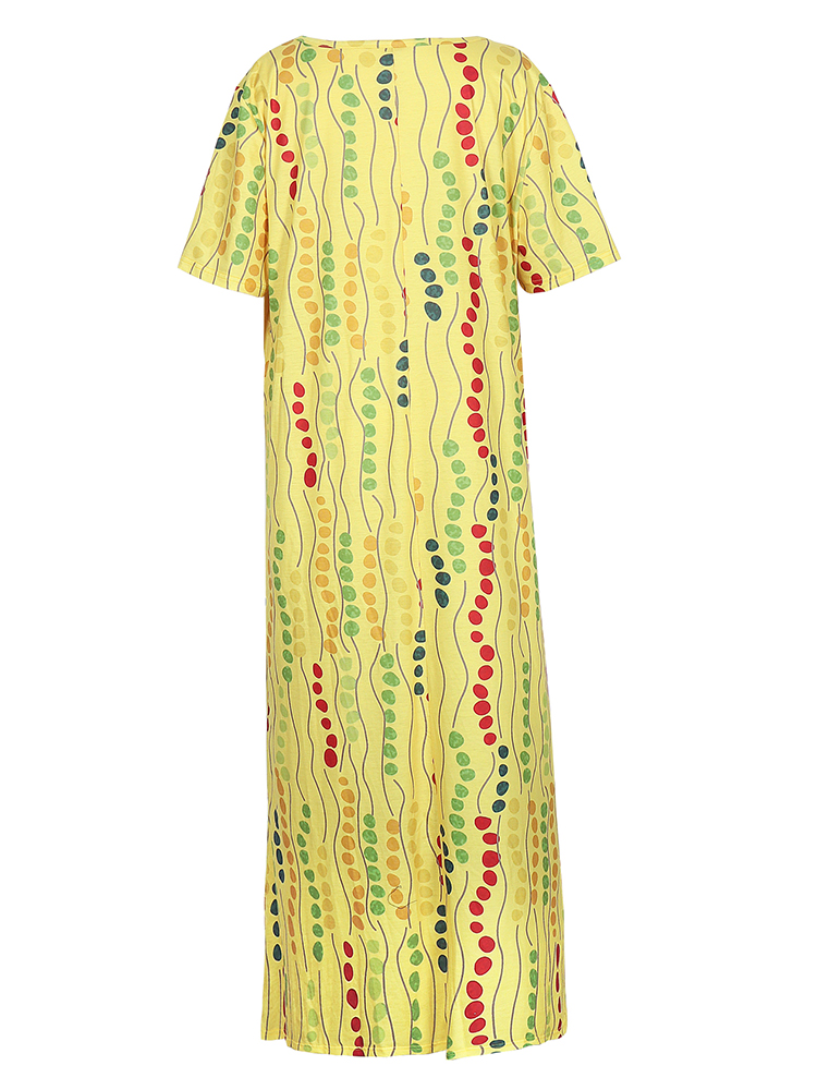 Abito midi stampato giallo tag - Maxi Dress Boho recensione e prezzo