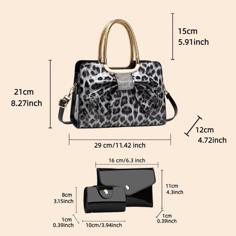 Borsa da Donna con Motivo Leop - Crossbody Bag Women recensione e prezzo